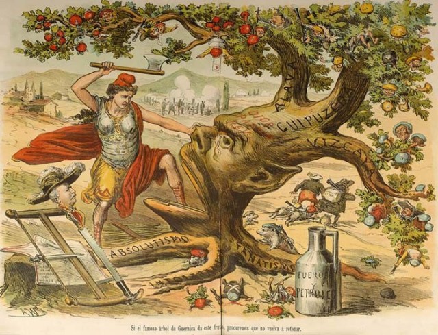 Woman killing a nasty tree